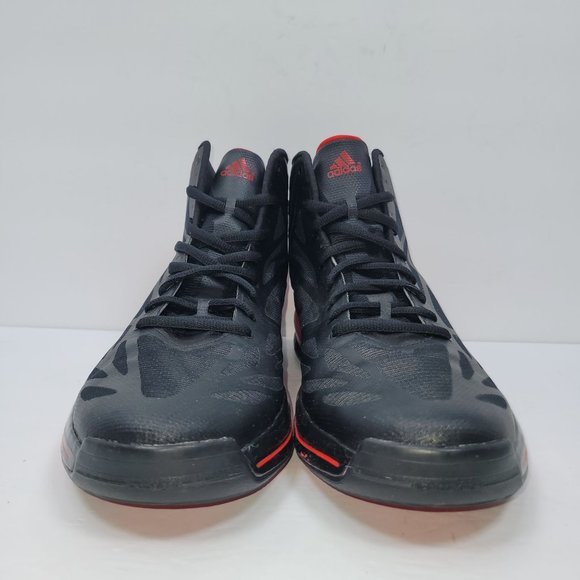 Adidas AdiZero 2012 Men's Black Red Basketball Athletic Shoes G59431 US Size 15 - Picture 3 of 8